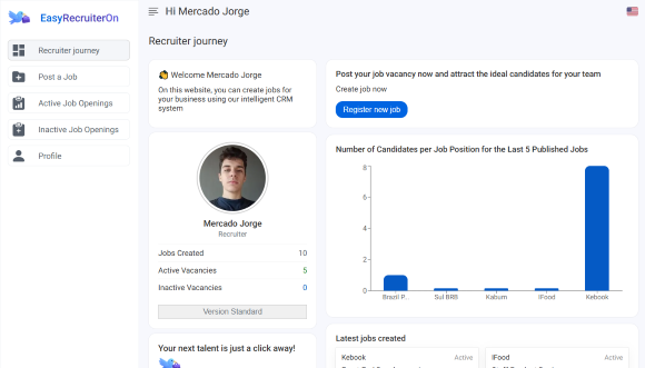 EasyRecruiterOn Screenshot